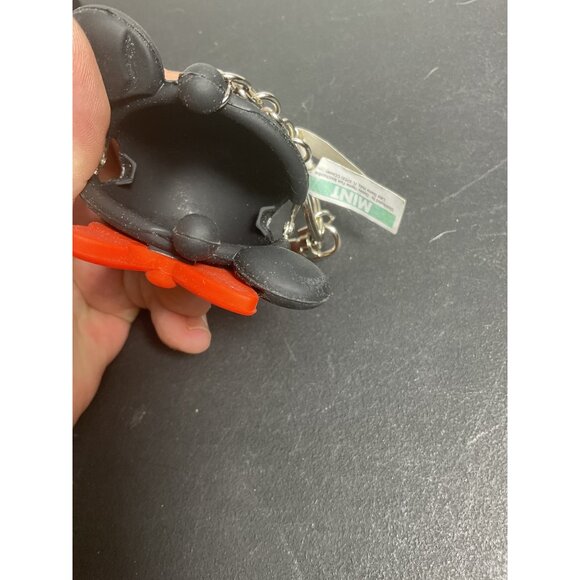 Disney Parks Minnie Mouse Coin Purse Keychain Black/Red - Picture 3 of 4